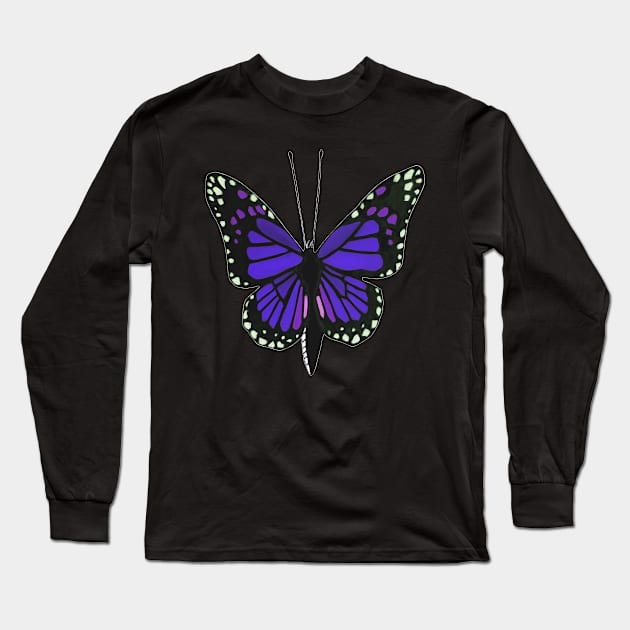 Butterfly 02d Long Sleeve T-Shirt by kensor